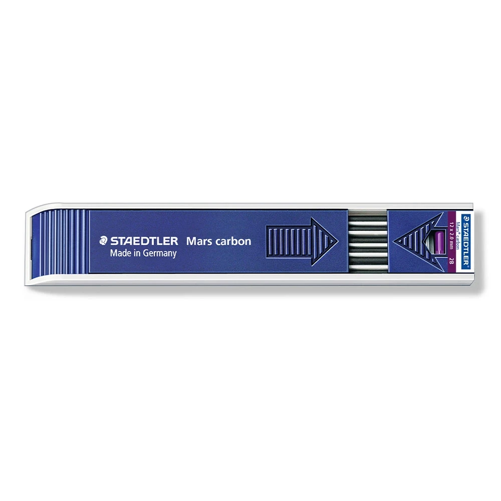 200-2B 03 Grafite Staedtler Mars Carbon 2mm 2B Estojo x12 Minas